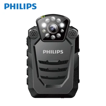 Philips VTR8200 Rendőri Szerv Kamera Infravörös rendészeti asszisztens HD Hangrögzítő Biztonsági Kopott Kamera 1080P éjjellátó