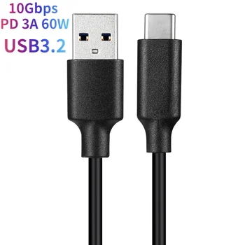 USB-c-Típusú adatkábel 10Gbps USB3.2 C Típusú Mobil Lemez, Kábel 60W 3A PD Gyors Töltő Kábel 0,15 m/0,2 m/0,3 m/0,5 m/1m/2m/3m