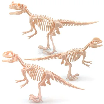 Dinoszaurusz Csontváz DIY Szétszerelés Közgyűlés Állati Modellek Gyermekek Kézzel készített Szimuláció Régészeti Feltárás Játék AK140
