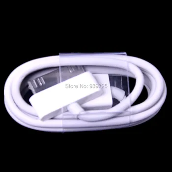 1m 3FT fehér Színű 30pin Usb kábel Tartozék Csomag mobil telefon ingyenes szállítás