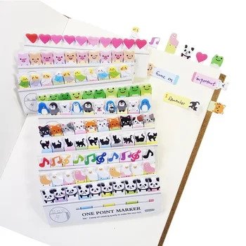 1pack Aranyos Rajzfilm állat memo papír alpaka béka, macska jelölő sticky notes Memo Pad írószer irodai kellékek