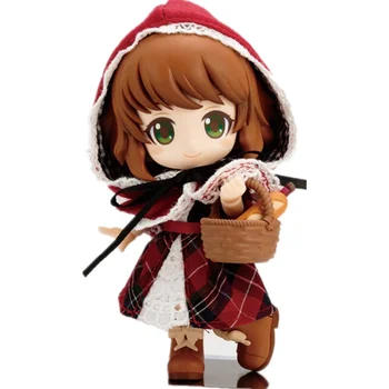 Anime figurát nendoroid Mesebeli Kis Vörös Sapka Riding Hood Igazi Ruhát, aranyos aranyos Modell PVC Gyűjtemény Játék, Ajándék