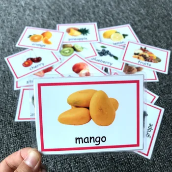 A Gyerekek Montessori Baba Angolul Tanulni Szót Card Kártyákat Kognitív Oktatási Játékok Képet Jegyezze Meg, Játékok, Ajándékok Gyerekeknek