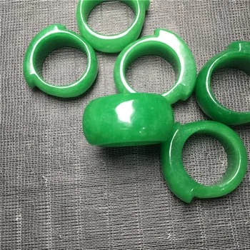 Forró Eladni Természetes Zöld Jade Gyűrű Varázsa, Ékszer, Divat Kiegészítők, Kézzel Faragott Ember Ahd Nő Szerencse Amulett Ajándékok