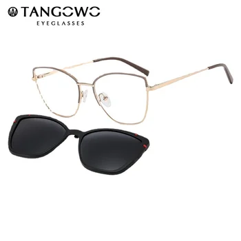 TANGOWO Üzembe Fém Retro Polarizált Napszemüveg, Női Divat Optikai Rövidlátás Szemüveg Keretek 2021 Kapható Szemüvegek B23109