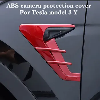 kamera védőburkolatot Trim Szénszálas ABS Oldalon Fender A Tesla model 3-Y 2DB