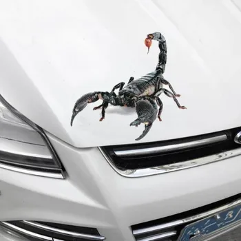3D-s Autó Matrica Állatok Lökhárító Pók Gecko Skorpiók Az UAZ 31512 3153 3159 3162 Simbir 469 Vadász Hazafi A Daewoo Matiz