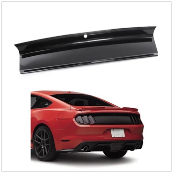 Ford Mustang 2015-2019 Csomagtartó Fedél Testület Decklid Hátsó Lökhárító Őr Borító Lemez, ABS Szénszálas Nézd Szoknya Panel Splitter