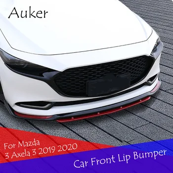 Autó első lökhárító elválasztó ajak Spoiler diffúzor guard protector fedezni Mazda 3-As Axela 3 2019 2020