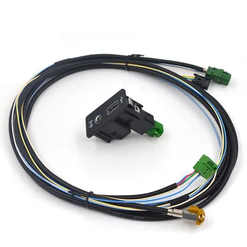 a MIB Carplay Média AUX USB-Aljzat Kapcsoló, AMI Telepítése Plug Gombot Hám VW Golf MK7 5QD036726E