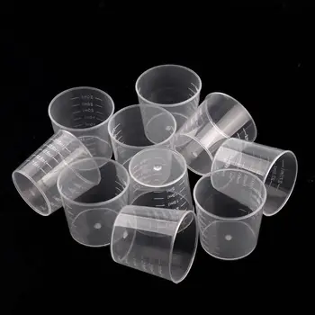 100 30ML Epoxi Gyanta Műanyag Mérési Csésze Készlet Gyanta Penész Ékszer Készítés