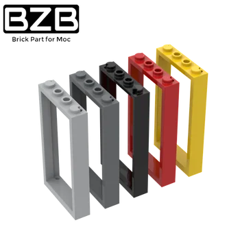 BZB MOC 60596 1x4x6 Ajtó Keret 1 x 4 x 6, 2 Lyuk Felső, illetve Alsó Kompatibilis Tégla Puzzle DIY Játékok Épület-Blokk, Gyerek Ajándék