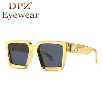 2021 Új Divat Vintage Keret Négyzet Napszemüveg Női Luxus Márka Kék napszemüvegek UV400 Női Szexi Árnyékban, Férfi Szemüvegek