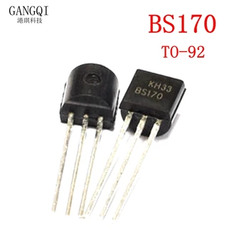20db BS170 170 MOSFET N-Csatornás 60V 50mA, HOGY-92 0,5 A / 600V FET TO92 Új trióda tranzisztor