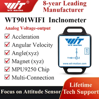 WitMotion WT901WIFI MPU9250 9-tengely Vezeték nélküli Inclinometer Gyorsulásmérő, 3 tengelyű Szögsebesség+Gyorsulás+Szög+Mágnes Mező