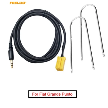 FEELDO 1Set A Fiat Grande Punto Alfa 159 Autó Sztereó Aux bemenet Kábel Adapter 3,5 MM-es Audio Player #FD-4433