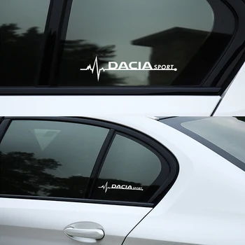 DACIA Sport Jelvény Autó Windows Dekorációs Matrica A Dacia Duster Logan-Sandero Lodgy MCV Stepway Autó Stílus Tartozékok