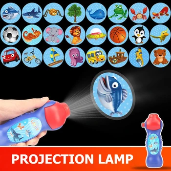 A szülő-gyermek Interakció Puzzle Korai Oktatás Világító Játék Állat Dinoszaurusz Gyermek diavetítő Lámpa, Gyerek Játékok