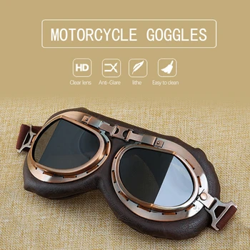 Motoros anti-vakító fény szélálló off-road racing szemüveg retro női-férfi divat-biztonsági szemüveg, védőszemüveg védőszemüveg