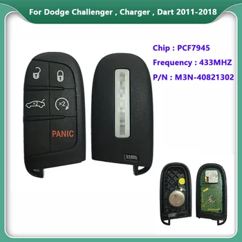 CN087004 Eredeti Dodge Challenger Dart 5 Gombot, Intelligens Kulcs, 2011-2018 FCC M3N-40821302 (OEM) PCF7945