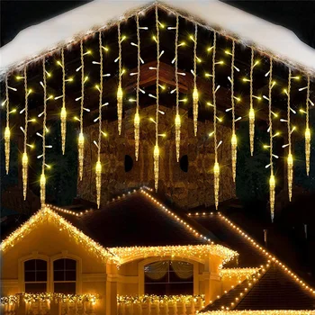 Karácsonyi Dekoráció az Otthoni Girland Jégcsap Led Függöny fényfüzért az Új Év 2022 Dekoráció Bágyadtság 0,3 M 0.4 M 0,5 M