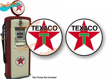2x Texaco Benzin Évjárat benzinkút Matrica töltőállomás Szivattyú Logó Matrica, Matricák Az Otthon, Autó, Hűtők, valamint a Sisak Matrica