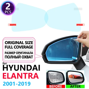 Teljes Borító Anti-Köd Esővédő Fólia Visszapillantó Hyundai Elantra XD HD MD HIRDETÉS Avante i30 2001~2019 Autó Matricák Filmek Tartozékok