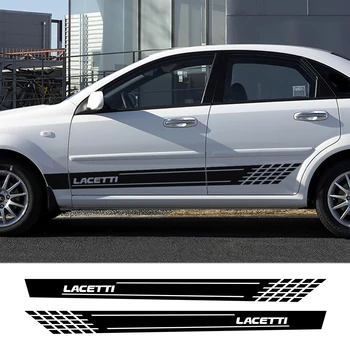 A Chevrolet Lacetti 2DB Kocsi Ajtaját Oldalon Szoknya Csík Matrica Auto Vinil Sport Test Dekorációs Matricák Tuning Kiegészítők