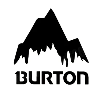 1 darab Kiváló Minőségű Burton Hegy Sí Snowboard Vinil Vicces Kocsi ablakán Lökhárító Újdonság JDM Drift Vinyl Matrica, Matrica 16cm*16cm