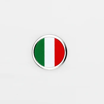 Autó Külső Tartozékok Olaszország zászló Matrica Fém Kerek szimbólum a Bentley, Alpina Jaguar Honda Peugeot Renault Nissan Ford Fiat