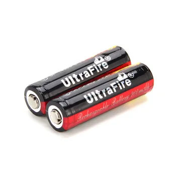 2 DB/Készlet UltraFire 14500 900mAh Újratölthető Lítium Akkumulátor Védelme