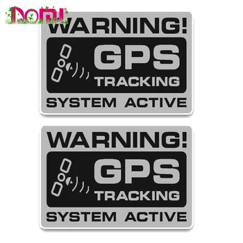 2X Észrevehető Figyelmeztetés GPS Autó Matrica Motocross Racing Laptop Sisak Csomagtartóban Fali Matrica
