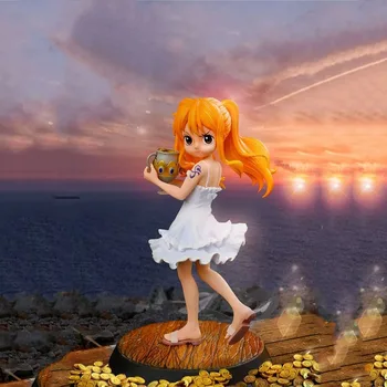 Gyermekkori Nami akciófigura Anime Figura PVC 16CM Figuras Manga Navigátor Tolvaj Macska Mugiwara Gyűjtési AKCIÓ Játékok