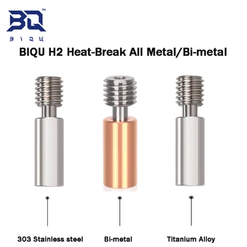 BIQU H2 Extruder, Fém Heatbreak Titán Ötvözet Rozsdamentes Acél Torkát 3D-s Nyomtató Részei, B1 Ender 3 V2.0 Frissítés Hotend
