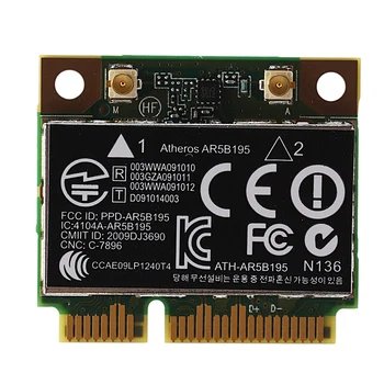 AR9285 AR5B195 150M+BT3.0 Half Mini PCI-E wifi Kártya SPS:593127-001 592775-001 a 430 431 435 436 4530S