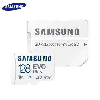 Eredeti SAMSUNG EVO PLUS Memória Kártya 128G 256 512 gb-os A2 V30 U3 TF Kártyával akár 64 gb-A1 V10 U1 Átviteli Sebesség akár 130MB MicroSD Kártya