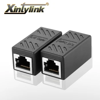 xintylink rj45 csatlakozó cat7 cat6 cat5e dupla aljzat adapter cat 6 8p8c hálózati extender rg rj 45 rg45 ethernet kábel női