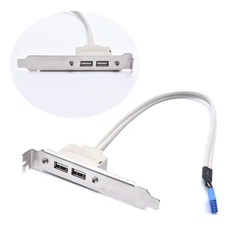 Külső 2 Port USB-Hátsó Panel Konzol Alaplap Kábel Csatlakozó Adapter