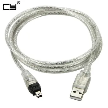 USB Férfi-Firewire IEEE 1394-4 Tűs Férfi iLink Adapter Kábel firewire 1394 Kábel SONY DCR-TRV75E DV kamera kábel 120cm 4ft