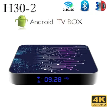 H30-2 Android 10.0 Smart Tv box 4 GB 32 GB 64 GB 2, 4 G&5.8 G Dual-Wifi android 10 ip-tv box BT4.0 tv box 4k HD Set top box