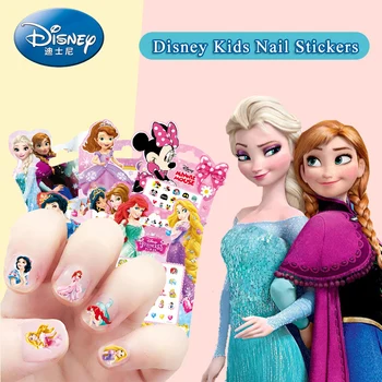 5 Db/sok Fagyasztott Elsa Anna Hó Fehér Köröm Matricák Játékok Lányoknak Disney Hercegnő Mickey Minnie Sofia Gyermekek Smink Játék