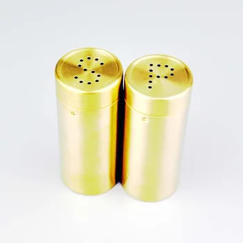 2db/csomag Arany Fűszer Jar Fűszer Meghatározott Konyhában, Fűszer az Üvegeket Só Bors Shakers Fűszer Tégely Beállítja Szósz Olaj Főzés ZM729
