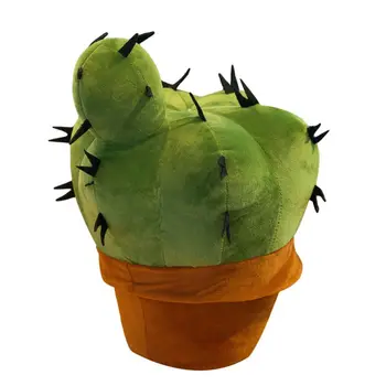 Szimulációs Kaktusz Töltött Növény Puha Ennivaló Játékautó, Plüss Cserepes Kaktusz Párna Irodába Kanapé Párna, Otthon, Könyvespolc Dekoráció Orn