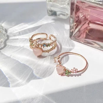 Miwens Egyetlen Farok Gyűrű Rose Gold Strasszos Szerelem Ujján Jegygyűrűt Nyilatkozat A Nők Cirkon Romantikus Gyűrű Ajándék Bijoux Ékszerek