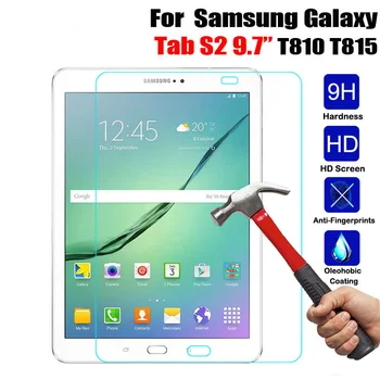 HD Edzett Üveg Samsung Galaxy Tab S2 9,7 hüvelykes T810 T813 T815 T819 Tablet, a Képernyő Védő 2.5 D Prémium védőburkolat
