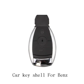 QWMEND 2Buttons Autó Távoli Kulcs Shell A MERCEDES -Benz MB CL SLk CLK C E S Okos Autós kulcstartó Esetben