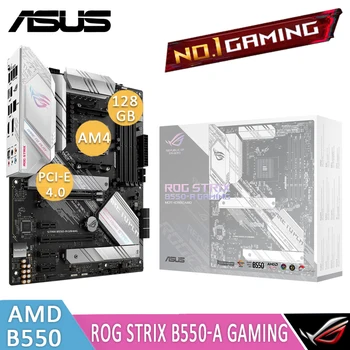 Asus ROG STRIX B550-EGY JÁTÉK AM4 Alaplap ddr4 128gb AMD Ryzen PCI-E 4.0 M. 2 SSD Overlocking CrossFireX B550 Placa-Mama AM4