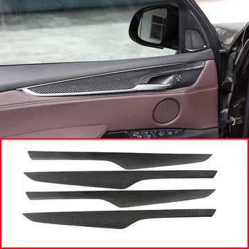 BMW X5 F15 X6 2014 2015 2016 2017 2018 igazi szénszálas belső ajtókárpit panel fedél trim autóalkatrész