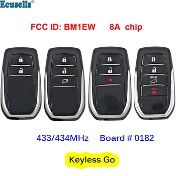 Intelligens Kulcsnélküli Menj Távoli Kulcs 433mhz 434mhz a 8A Chip Toyota Hilux Fortuner FCC ID: BM1EW Testület 0182