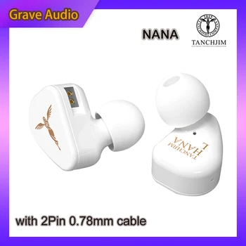 TANCHJIM HANA In-Ear Fülhallgató Dinamikus Vezető HiFi Monitor Audiofil Fejhallgató Fülhallgató a 2Pin 0.78 mm kábel, Fülhallgató